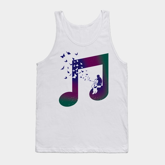 Music Cello Tank Top by barmalisiRTB